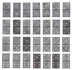 dominoes full set isolated on white background