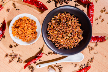 chili sauce two bowl