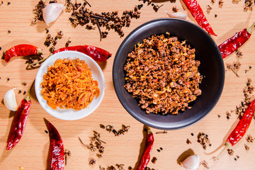 chili sauce two bowl