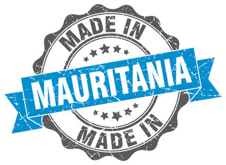 made in Mauritania round seal