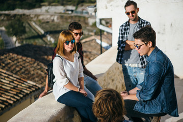 Group of young friends