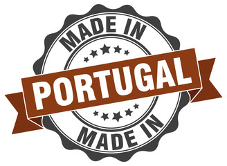 made in Portugal round seal