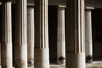 Columns in Villa Oplontis