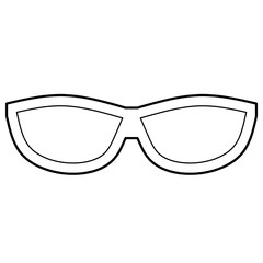 Fototapeta premium Glasses and sunglasses vector 