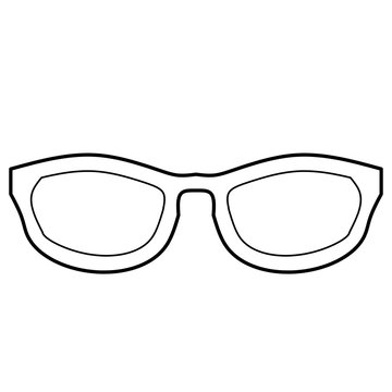 Glasses and sunglasses vector
