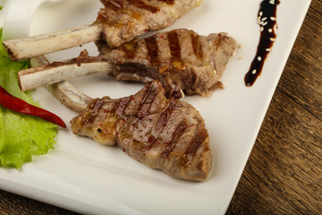 Grilled lamb