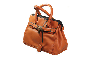 Brown bag isolated over white background