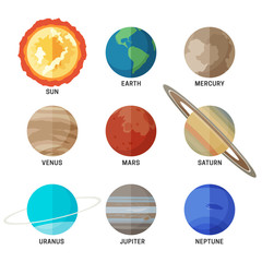 Fototapeta premium Planets of the solar system