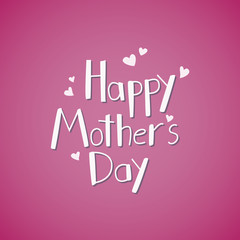 Happy Mother's Day hand written lettring