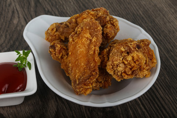 Crispy chicken wings