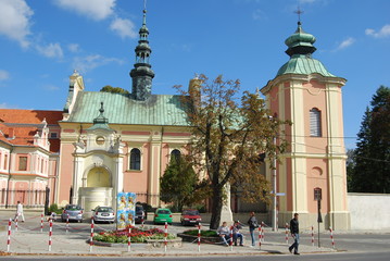 Naklejka premium Sandomierz, Kosciol pw. sw. Michala.