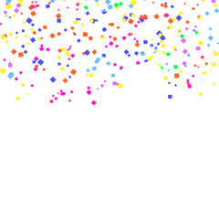 Color confetti on white vector eps 10
