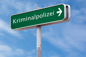 Schild 126 - Kriminalpolizei