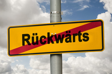 Schild 244 - Rückwärts
