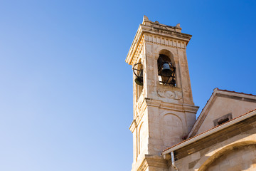 Fototapeta na wymiar Bell tower of Ayia Napa monastery. Cyprus.