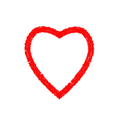 Grunge red heart