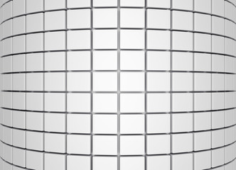 Naklejka premium Abstrakta 3d biały geometryczny tło. Biała tekstura z cieniem. Renderowanie 3D