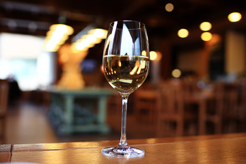 dinner with wine table decoration