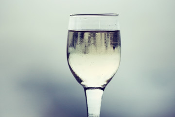 glass alcohol background blur concept