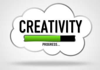 Creativity - process bar illustration