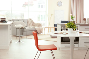 Modern kitchen room interior