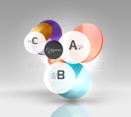 Circle abstract background