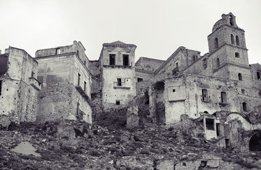 Ruins of Craco, Basilicata region, Italy