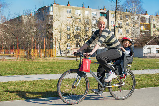 Driving on a bicycle