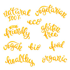 Vegan related lettering