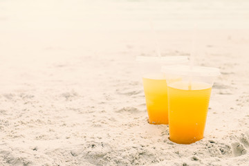 Orange juice in a glass
