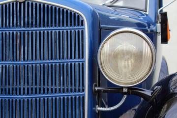 old classic car front detail oldtimer front lamp