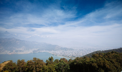Naklejka premium Mountains view of The Himalayas