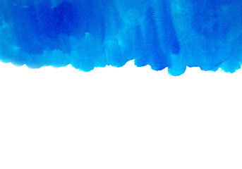 Abstract blue watercolor background