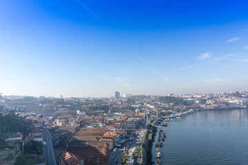 Fototapeta premium PORTO, PORTUGAL - November 17, 2016. old town of Porto and river, Portugal, Europe, is the second largest city in Portugal, has a population of 1.4 million.