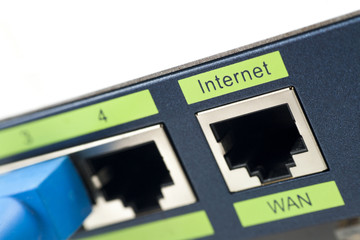 Selective focus, Network cable and router switch