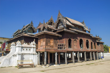 Shweyanpyay monastery, temple in Shan state Myanmar
