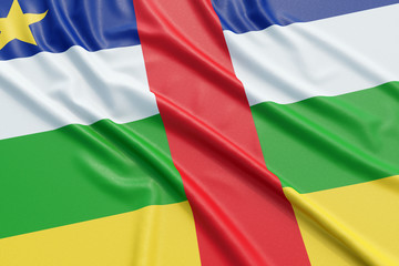 Obraz premium Central African Republic flag