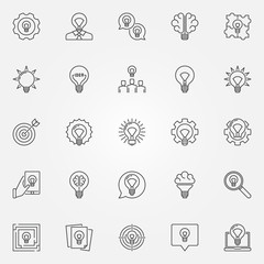 Idea icons set