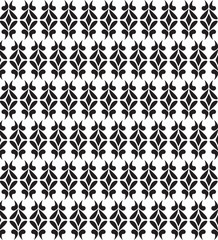 Art deco vector geometric pattern in dark black. Seamless texture for web