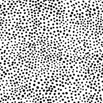 Seamless pattern with ink spots. Abstract vector illustration. Hand drawn texture background.