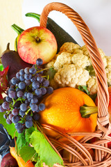 mature fruits and vegetables