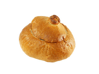 empty bread bowl with a lid