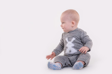 Fototapeta premium Sitting baby boy