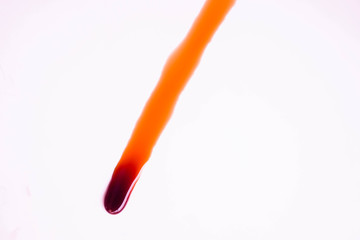 Blood stains on a white background