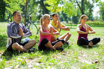 Fototapeta premium Yoga in nature