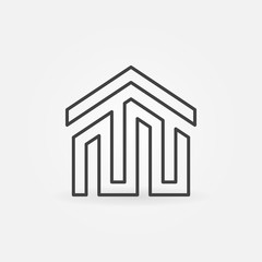 House building icon or logo