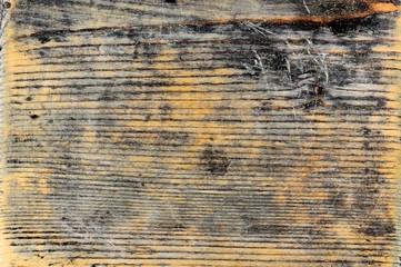 Closeup of old and damaged wood surface. For texture or background.