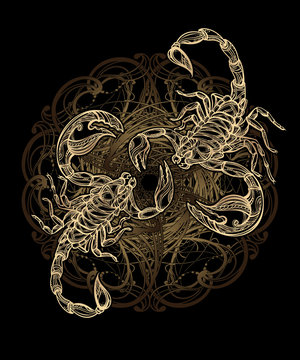 vector Scorpion tattoo