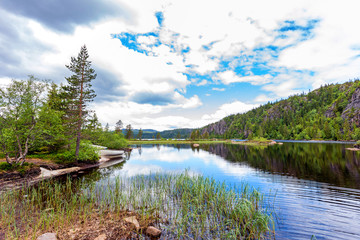 mountain lake in Norway