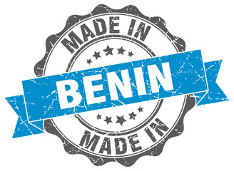 made in Benin round seal